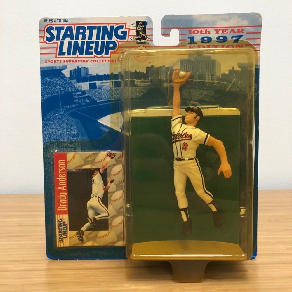 Starting Lineup Brady Anderson Action Figure Unisex Fans White 1997 Orioles‎